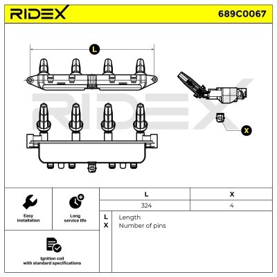 Cewka Zapłonowa RIDEX 689C0067 689C0067 - foto 10