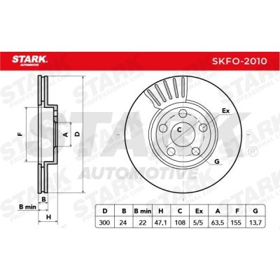 Tarcza hamulcowa Stark SKFO-2010 SKFO-2010 - foto 6