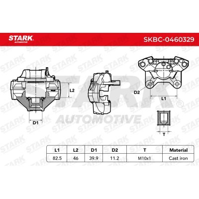 Zacisk Hamulcowy Stark SKBC-0460329 SKBC-0460329 - foto 6