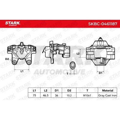 Zacisk Hamulcowy Stark SKBC-0461187 SKBC-0461187 - foto 5