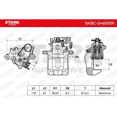 Zacisk Hamulcowy Stark SKBC-0460091 SKBC-0460091 - foto 4