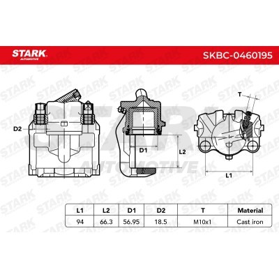Zacisk Hamulcowy Stark SKBC-0460195 SKBC-0460195 - foto 6