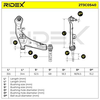 Wahacz RIDEX 273C0540 273C0540 - foto 4