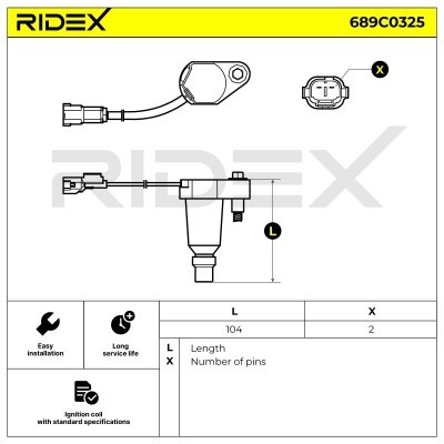 Cewka Zapłonowa RIDEX 689C0325 689C0325 - foto 2