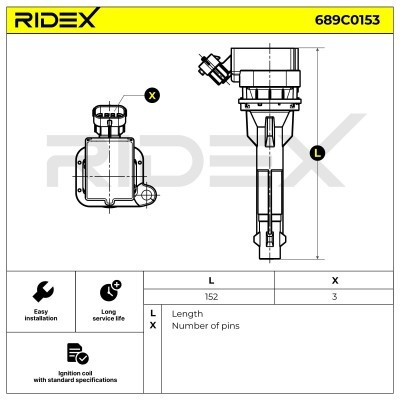 Cewka Zapłonowa RIDEX 689C0153 689C0153 - foto 4