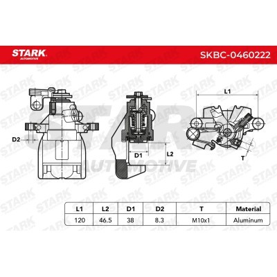Zacisk Hamulcowy Stark SKBC-0460222 SKBC-0460222 - foto 7