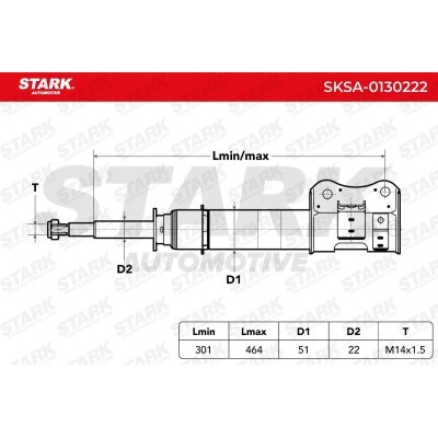 Amortyzator Stark SKSA-0130222 SKSA-0130222 - foto 3