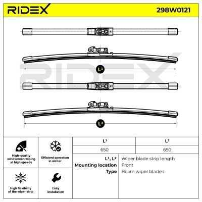 Pióro Wycieraczki RIDEX 298W0121 298W0121 - foto 5