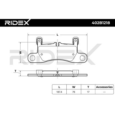 Klocki hamulcowe RIDEX 402B1218 402B1218 - foto 7