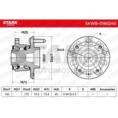 Łożysko Koła Stark SKWB-0180240 SKWB-0180240 - foto 4