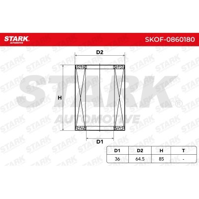 Filtr Oleju Stark SKOF-0860180 SKOF-0860180 - foto 5