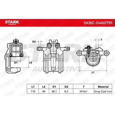 Zacisk Hamulcowy Stark SKBC-0460791 SKBC-0460791 - foto 6