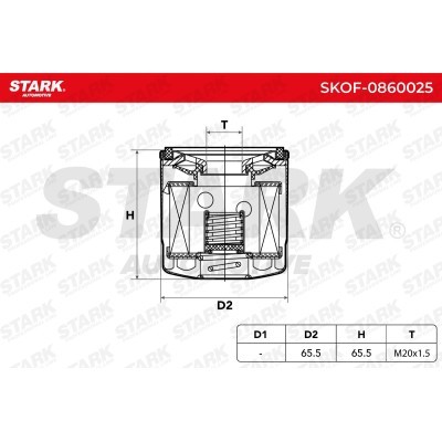 Filtr Oleju Stark SKOF-0860025 SKOF-0860025 - foto 5