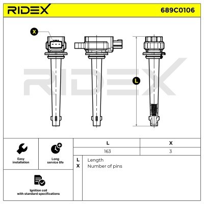 Cewka Zapłonowa RIDEX 689C0106 689C0106 - foto 3