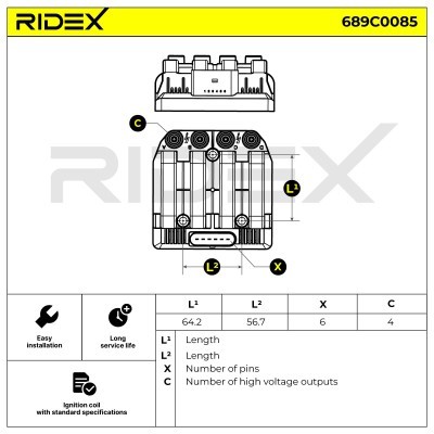 Cewka Zapłonowa RIDEX 689C0085 689C0085 - foto 5