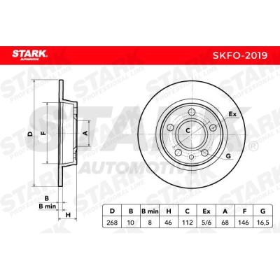Tarcza hamulcowa Stark SKFO-2019 SKFO-2019 - foto 7