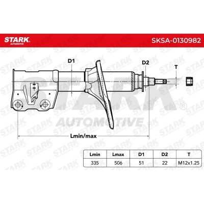 Amortyzator Stark SKSA-0130982 SKSA-0130982 - foto 3