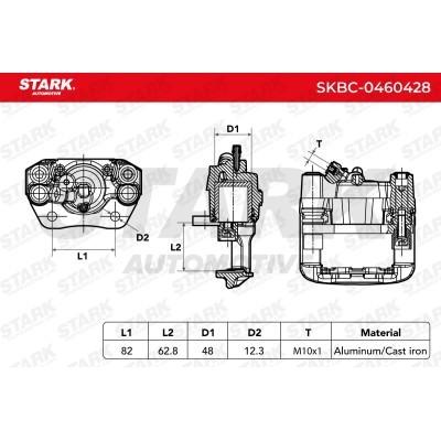 Zacisk Hamulcowy Stark SKBC-0460428 SKBC-0460428 - foto 3
