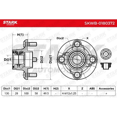 Łożysko Koła Stark SKWB-0180372 SKWB-0180372 - foto 2