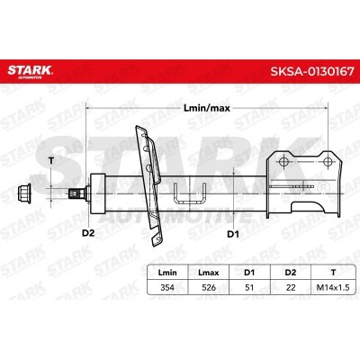 Amortyzator Stark SKSA-0130167 SKSA-0130167 - foto 4