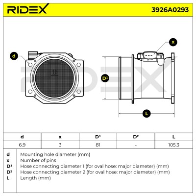 Przepływomierz RIDEX 3926A0293 3926A0293 - foto 7