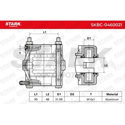 Zacisk Hamulcowy Stark SKBC-0460021 SKBC-0460021 - foto 4