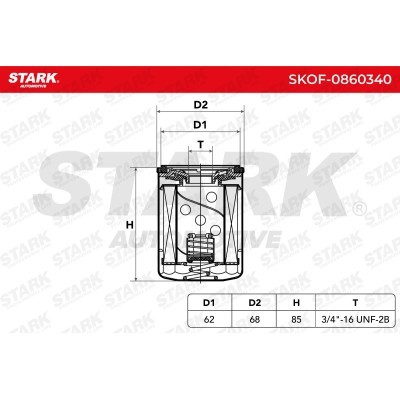 Filtr Oleju Stark SKOF-0860340 SKOF-0860340 - foto 5