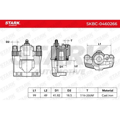 Zacisk Hamulcowy Stark SKBC-0460266 SKBC-0460266 - foto 7