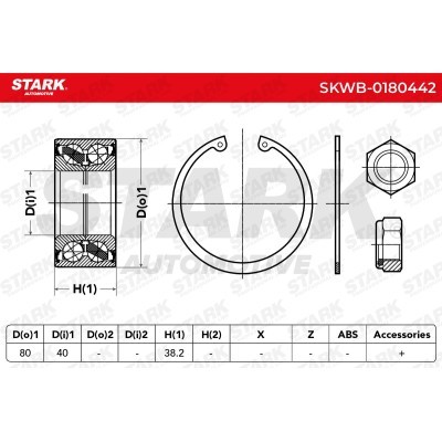 Łożysko Koła Stark SKWB-0180442 SKWB-0180442 - foto 2