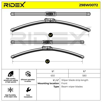Pióro Wycieraczki RIDEX 298W0072 298W0072 - foto 6