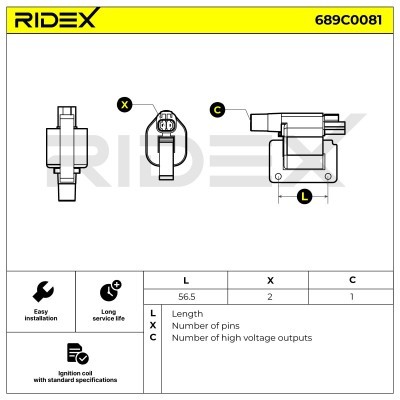 Cewka Zapłonowa RIDEX 689C0081 689C0081 - foto 5