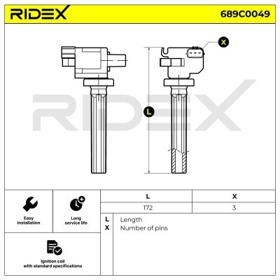 Cewka Zapłonowa RIDEX 689C0049 689C0049 - foto 4