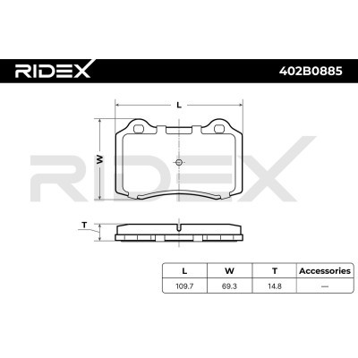 Klocki hamulcowe RIDEX 402B0885 402B0885 - foto 11
