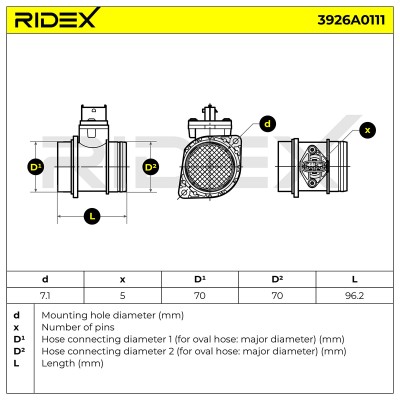 Przepływomierz RIDEX 3926A0111 3926A0111 - foto 6