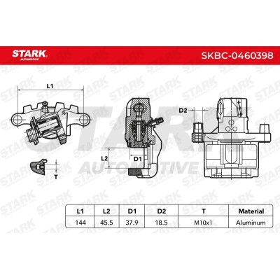 Zacisk Hamulcowy Stark SKBC-0460398 SKBC-0460398 - foto 7