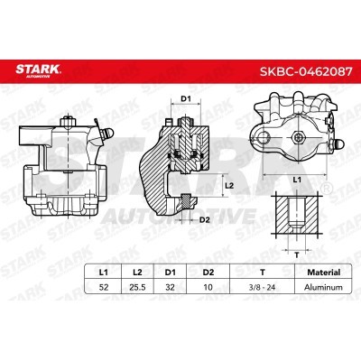 Zacisk Hamulcowy Stark SKBC-0462087 SKBC-0462087 - foto 6