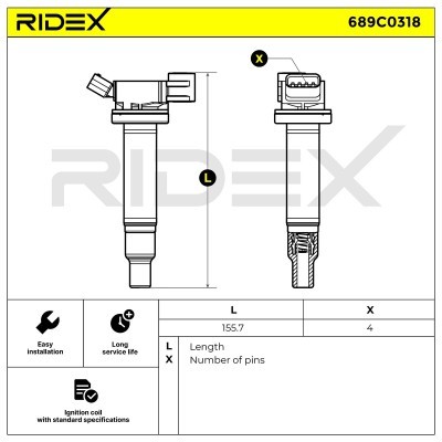 Cewka Zapłonowa RIDEX 689C0318 689C0318 - foto 6