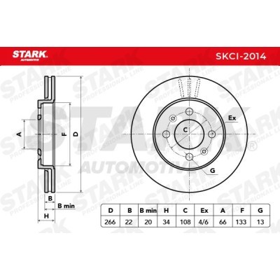 Tarcza hamulcowa Stark SKCI-2014 SKCI-2014 - foto 6