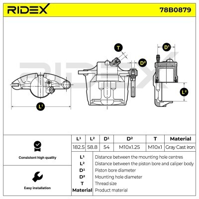 Zacisk Hamulcowy RIDEX 78B0879 78B0879 - foto 6