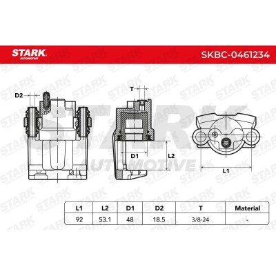 Zacisk Hamulcowy Stark SKBC-0461234 SKBC-0461234 - foto 6