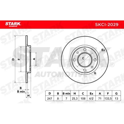 Tarcza hamulcowa Stark SKCI-2029 SKCI-2029 - foto 5