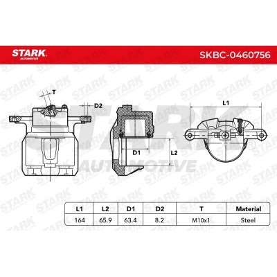 Zacisk Hamulcowy Stark SKBC-0460756 SKBC-0460756 - foto 6