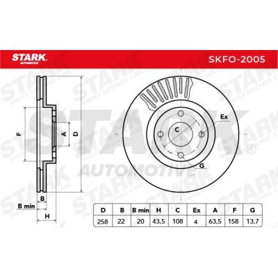 Tarcza hamulcowa Stark SKFO-2005 SKFO-2005 - foto 7