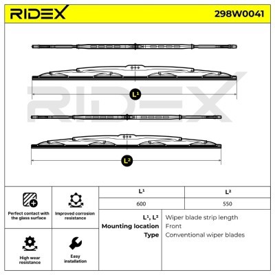 Pióro Wycieraczki RIDEX 298W0041 298W0041 - foto 5