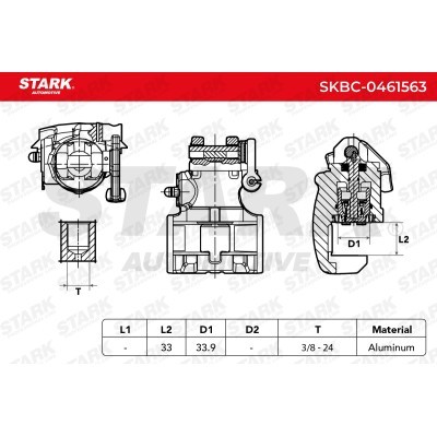 Zacisk Hamulcowy Stark SKBC-0461563 SKBC-0461563 - foto 3