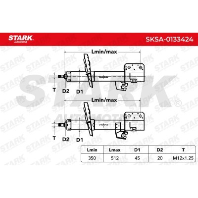 Amortyzator Stark SKSA-0133424 SKSA-0133424 - foto 5
