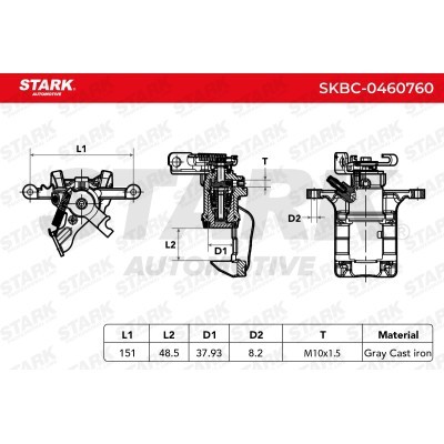 Zacisk Hamulcowy Stark SKBC-0460760 SKBC-0460760 - foto 5