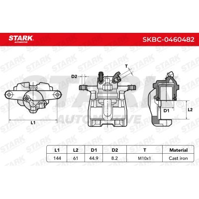 Zacisk Hamulcowy Stark SKBC-0460482 SKBC-0460482 - foto 6