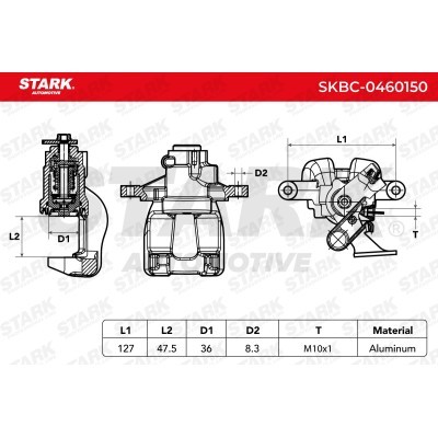 Zacisk Hamulcowy Stark SKBC-0460150 SKBC-0460150 - foto 6