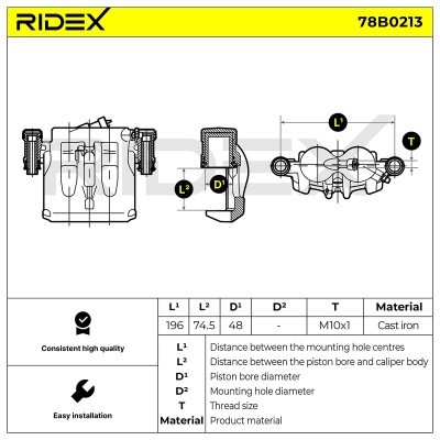 Zacisk Hamulcowy RIDEX 78B0213 78B0213 - foto 6
